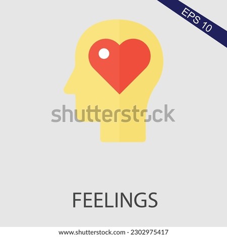 Feelings Flat Icon Vector Eps File