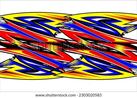 abstract racing background vector design with a unique stripe pattern and a mix of bright colors with an interesting effect