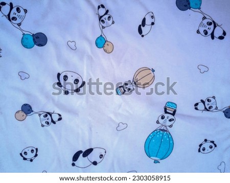 Cute animal print baby cloth pattern  in white
