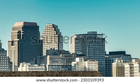 New Orleans skyline on a sunny winter day, Louisiana