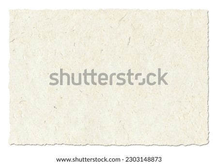 Natural nepalese recycled paper texture. Background wallpaper. Isolated on white Royalty-Free Stock Photo #2303148873