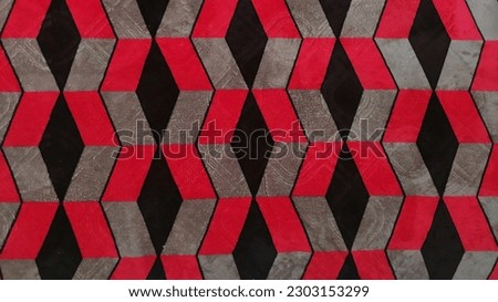 pattern of a rug in landscape