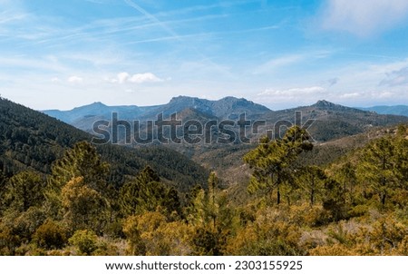 Photo of the Massif de l'Estérel, trails and Pic de l'Ours, in Saint-Raphaël in Provence, France