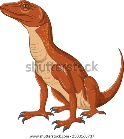 A reptilian creature resembling a dinosaur illustration