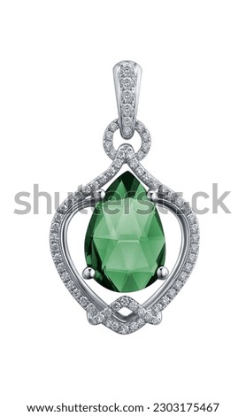gold pendant with beautiful diamonds. unique jewelry Royalty-Free Stock Photo #2303175467