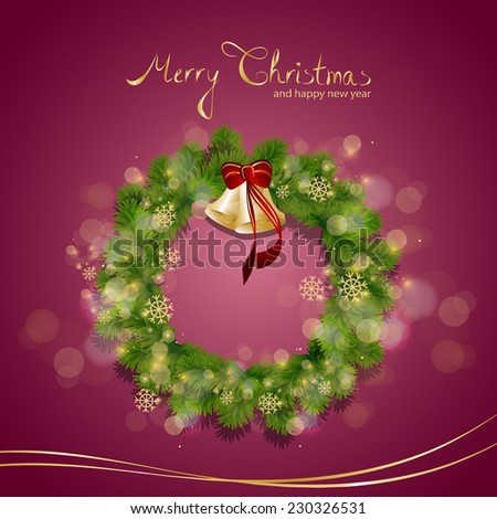 Christmas Background - Vector Illustration, Graphic Design Useful For Your Design