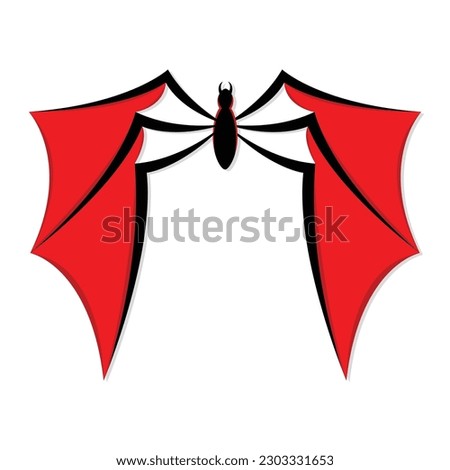 this is flying spider vector design