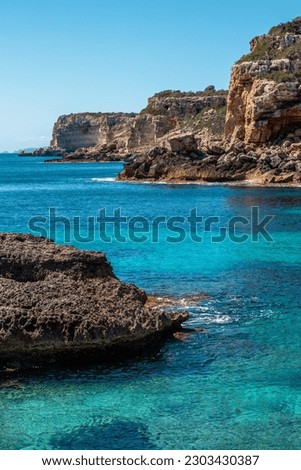 mediterranean, coastline, seawater, landscape, cliff