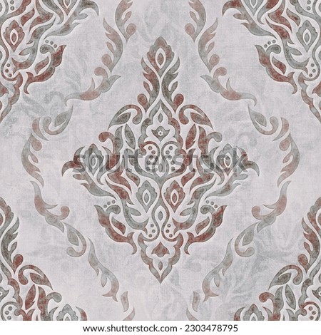 damask seamless pattern. vintage floral decorative damask background. beautiful Victorian texture for wallpapers, textile, wrapping, fabric pattern. classical luxury baroque design.
