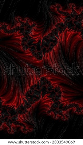 A red smoky image with edited pattern 