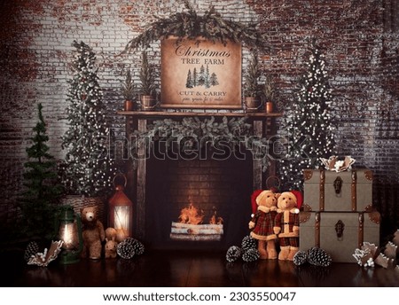 personalized christmas decoration for smash the cake studio photo shoots.
Great for family rehearsals and also for smash the cake. Royalty-Free Stock Photo #2303550047