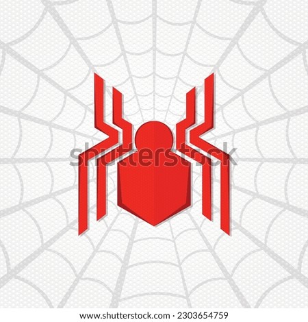 spider vector logo with spider net for free download