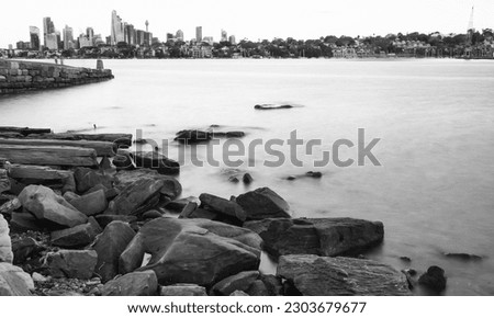 Long exposure shot, Sydney harbor.