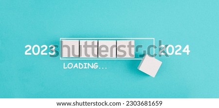 New year 2024 is loading, calendar date, end of the year  Royalty-Free Stock Photo #2303681659