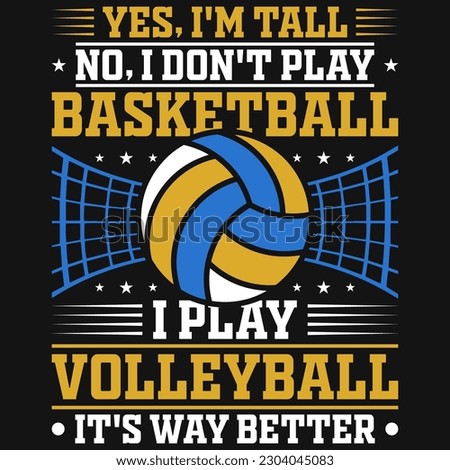 Volleyball playing graphics tshirt design vector design