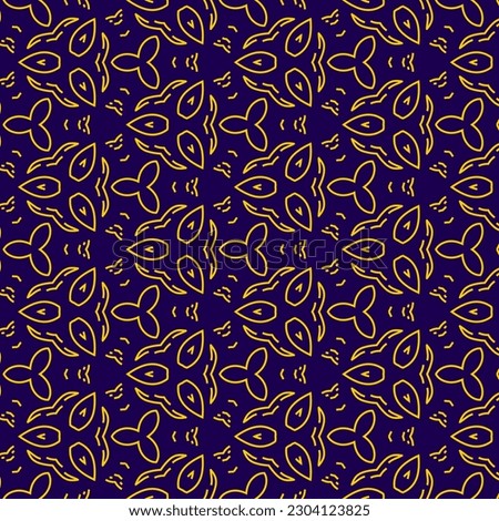 Seamless pattern design for wrapping paper, wallpaper, fabric, decorating and backdrop. Vector Illustration of geometry line art with dark blue color.