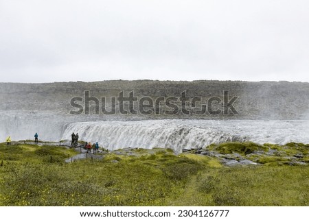 magnificent Dettifoss(water fall) in summer, Iceland.