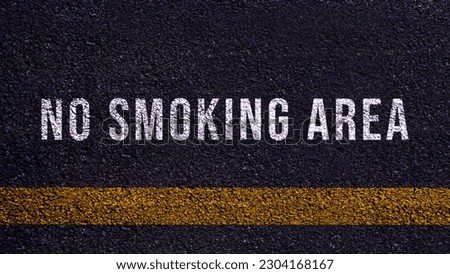No smoking area sign with dark vintage style background “No Smoking”