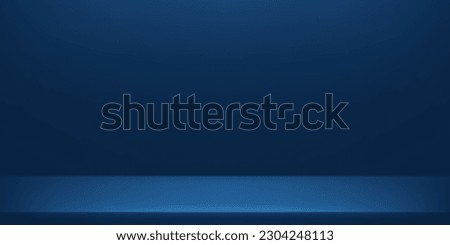 Blue navy color studio background. Space for selling products on the website. Vector illustration. Royalty-Free Stock Photo #2304248113