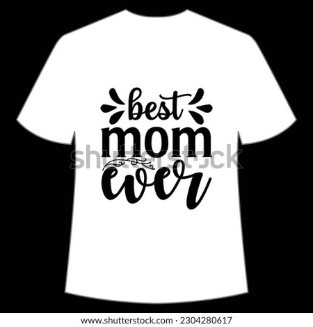 Mother's Day typography shirt design for mother lover mom mommy mama Handmade calligraphy vector illustration Silhouette
