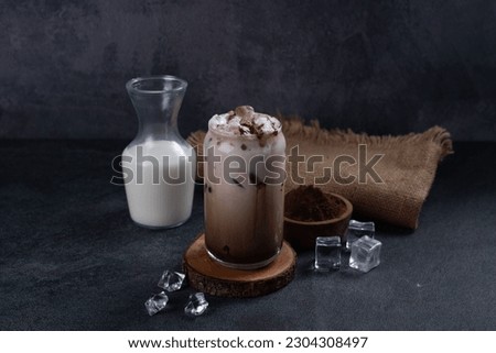 Ice Coffee And Hot Coffee Drink Photography