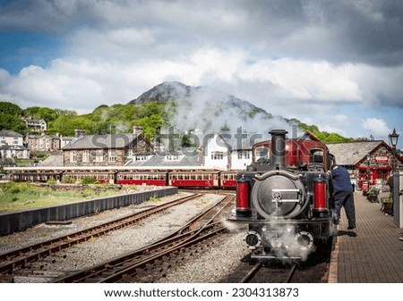 The Ffestiniog and Welsh Highland Railways Royalty-Free Stock Photo #2304313873