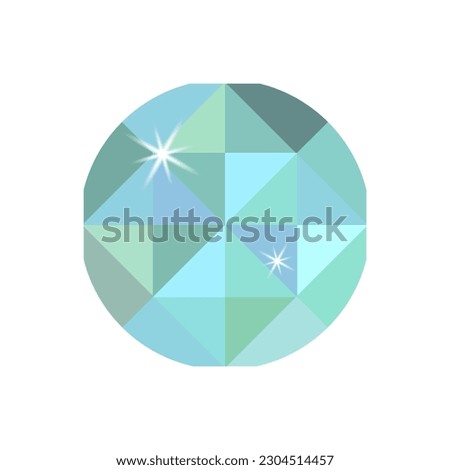 Colorful gemstones collection. set of multicolored diamonds. Precious stone vector jewels. Vector illustration. Royalty-Free Stock Photo #2304514457