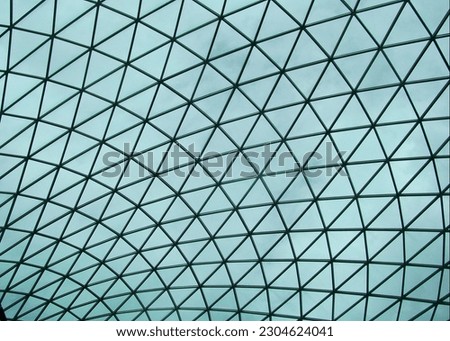 Photo of glazed roof with geometric pattern