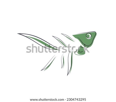 Nature Fish Logo Design Illustration