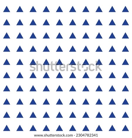 Seamless pattern with blue triangles. Vector illustration. 