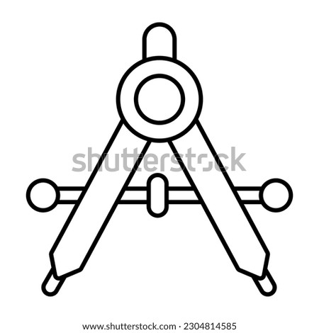 Creative design icon of compass