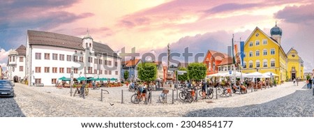 Old city of Immenstadt im Allgaeu, Germany  Royalty-Free Stock Photo #2304854177