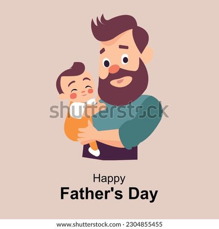 Happy Father's Day Celebration Vector Design