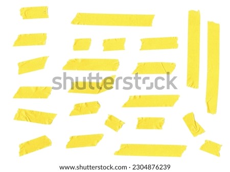 yellow sticker paper tape high quality isolated