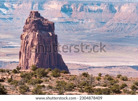 Candlestick Tower from the Wilhite Trail, Canyonlands National Park, Utah Royalty-Free Stock Photo #2304878409