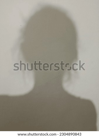 A blur shadow pictures of a beautiful women