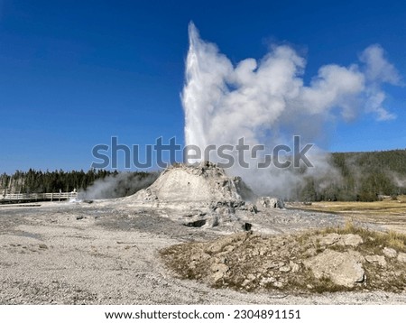 Old Faithful in Yellowstone National Park Royalty-Free Stock Photo #2304891151