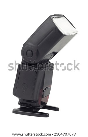 camera flash isolated from background Royalty-Free Stock Photo #2304907879