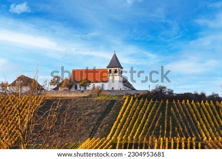 The Michaelsberg in Cleebronn, Zabergäu, Baden-Württemberg, Germany Royalty-Free Stock Photo #2304953681