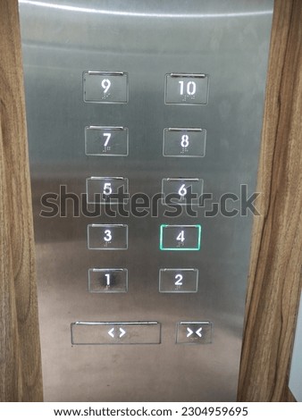 10 floor building elevator button