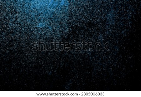 blue dark white shiny glitter abstract background with space. Twinkling glow stars effect. Like outer space, night sky, universe. Rusty, rough surface, grain.