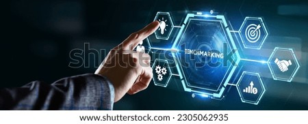 Business concept of benchmark. Benchmarking. Royalty-Free Stock Photo #2305062935