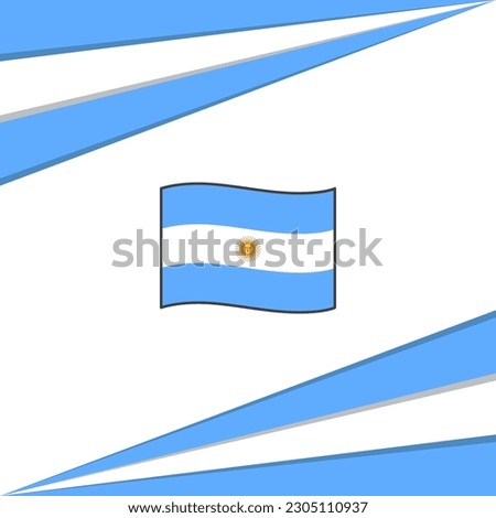 Argentina Flag Abstract Background Design Template. Argentina Independence Day Banner Social Media Post. Argentina Banner