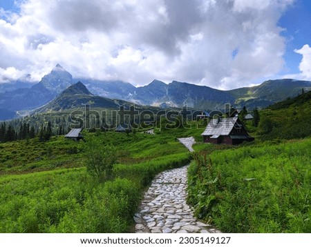 Village in High Tatras mountains