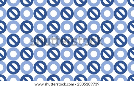 Circle pattern of Blue and dark blue, repeat, replete pattern, endless pattern design for fabric printing
