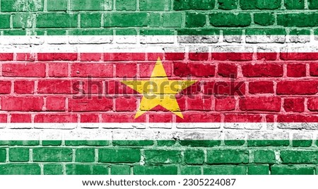The Flag of Suriname background
