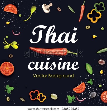 Thai food menu poster picture