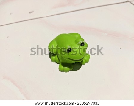 cute frog shaped rubber toy