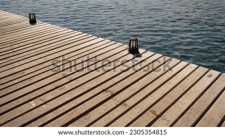 wooden pier against the sea