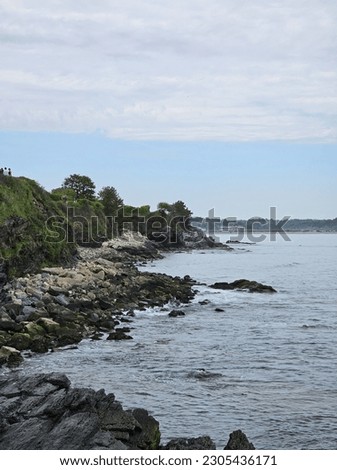 
The Cliffwalk in Newport, Rhode Island offers a breathtaking coastal trail with stunning ocean views and historic mansions. Royalty-Free Stock Photo #2305436171